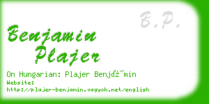 benjamin plajer business card